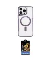 ieg™ iPhone 14 Pro Kılıf Yadigar Klasik Özel Seri - Siyah Buffer Hayalet Cam Ekran Koruyucu