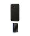 ieg™ iPhone 14 Pro Kılıf Yadigar Klasik - Siyah 3D Antistatik Hayalet Cam Ekran Koruyucu