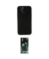 ieg™ iPhone 14 Pro Kılıf Yadigar Yansıma Serisi - Siyah 360 Mat Full Body Arka Koruyucu