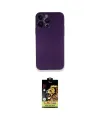 ieg™ iPhone 14 Pro Kılıf Yadigar Yansıma Serisi - Siyah Buffer Cam Ekran Koruyucu