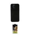 ieg™ iPhone 14 Pro Kılıf Yadigar Yansıma Serisi - Siyah Buffer Cam Ekran Koruyucu