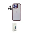 ieg™ iPhone 14 Pro Kılıf Yankı Asil Serisi - Şeffaf Pasifik Cam Ekran Koruyucu