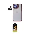 ieg™ iPhone 14 Pro Kılıf Yankı Asil Serisi - Siyah Buffer Cam Ekran Koruyucu