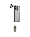 ieg™ iPhone 14 Pro Kılıf Yankı Asil Serisi - Siyah Joko Magic 5D Hayalet Cam
