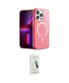 ieg™ iPhone 14 Pro Kılıf Yankı Çizgi - Şeffaf Pasifik Cam Ekran Koruyucu