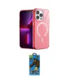 ieg™ iPhone 14 Pro Kılıf Yankı Çizgi - Siyah 18D Cam Ekran Koruyucu
