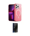 ieg™ iPhone 14 Pro Kılıf Yankı Çizgi - Siyah 3D Antistatik Hayalet Cam Ekran Koruyucu