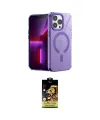 ieg™ iPhone 14 Pro Kılıf Yankı Çizgi - Siyah Buffer Cam Ekran Koruyucu