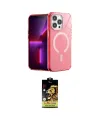 ieg™ iPhone 14 Pro Kılıf Yankı Çizgi - Siyah Buffer Cam Ekran Koruyucu