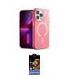 ieg™ iPhone 14 Pro Kılıf Yankı Çizgi - Siyah Buffer Hayalet Cam Ekran Koruyucu