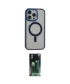 ieg™ iPhone 14 Pro Kılıf Yankı Işık Özel Seri - Siyah 360 Mat Full Body Arka Koruyucu