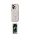 ieg™ iPhone 14 Pro Kılıf Yankı Işık Özel Seri - Siyah 360 Mat Full Body Arka Koruyucu