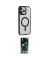 ieg™ iPhone 14 Pro Kılıf Yankı Işık Özel Seri - Siyah 360 Mat Full Body Arka Koruyucu