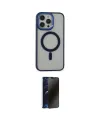 ieg™ iPhone 14 Pro Kılıf Yankı Işık Özel Seri - Siyah 3D Antistatik Hayalet Cam Ekran Koruyucu