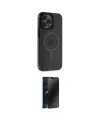 ieg™ iPhone 14 Pro Kılıf Yankı Işık Prime - Siyah 3D Antistatik Hayalet Cam Ekran Koruyucu