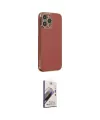 ieg™ iPhone 14 Pro Kılıf Yankı Serisi - Siyah Bilvis 3D Mat Cam Ekran Koruyucu