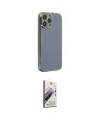 ieg™ iPhone 14 Pro Kılıf Yankı Serisi - Siyah Bilvis 3D Mat Cam Ekran Koruyucu