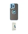 ieg™ iPhone 14 Pro Kılıf Yörünge Çizgi - Şeffaf Pasifik Cam Ekran Koruyucu