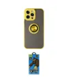 ieg™ iPhone 14 Pro Kılıf Yörünge Çizgi - Siyah 18D Cam Ekran Koruyucu