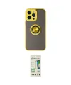 ieg™ iPhone 14 Pro Kılıf Yörünge Çizgi - Siyah 20D Premium Cam Ekran Koruyucu