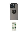 ieg™ iPhone 14 Pro Kılıf Yörünge Çizgi - Siyah 20D Premium Cam Ekran Koruyucu