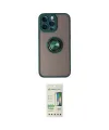 ieg™ iPhone 14 Pro Kılıf Yörünge Çizgi - Siyah 20D Premium Cam Ekran Koruyucu