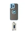 ieg™ iPhone 14 Pro Kılıf Yörünge Çizgi - Siyah Bilvis Hayalet Cam Ekran Koruyucu