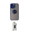ieg™ iPhone 14 Pro Kılıf Yörünge Çizgi - Siyah Bilvis Hayalet Cam Ekran Koruyucu
