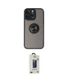 ieg™ iPhone 14 Pro Kılıf Yörünge Çizgi - Siyah Bilvis Hayalet Cam Ekran Koruyucu