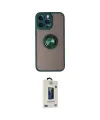 ieg™ iPhone 14 Pro Kılıf Yörünge Çizgi - Siyah Bilvis Hayalet Cam Ekran Koruyucu