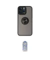 ieg™ iPhone 14 Pro Kılıf Yörünge Çizgi - Siyah Joko Magic 5D Cam