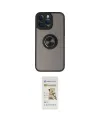 ieg™ iPhone 14 Pro Kılıf Yörünge Çizgi - Siyah Mat Seramik Nano Ekran Koruyucu