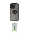 ieg™ iPhone 14 Pro Kılıf Yörünge Çizgi - Siyah Polymer Nano Ekran Koruyucu