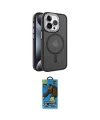 ieg™ iPhone 14 Pro Kılıf Yörünge Klasik - Siyah 18D Cam Ekran Koruyucu