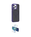 ieg™ iPhone 14 Pro Kılıf Yörünge Klasik - Siyah 3D Antistatik Cam Ekran Koruyucu