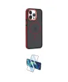 ieg™ iPhone 14 Pro Kılıf Yörünge Klasik - Siyah 3D Antistatik Cam Ekran Koruyucu