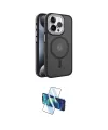 ieg™ iPhone 14 Pro Kılıf Yörünge Klasik - Siyah 3D Antistatik Cam Ekran Koruyucu
