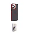 ieg™ iPhone 14 Pro Kılıf Yörünge Klasik - Siyah Bilvis 3D Mat Cam Ekran Koruyucu