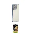 ieg™ iPhone 14 Pro Kılıf Yörünge Koleksiyonu - Siyah Buffer Cam Ekran Koruyucu