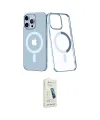 ieg™ iPhone 14 Pro Kılıf Yörünge Minimal - Şeffaf Pasifik Cam Ekran Koruyucu