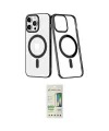 ieg™ iPhone 14 Pro Kılıf Yörünge Minimal - Siyah 20D Premium Cam Ekran Koruyucu