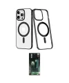 ieg™ iPhone 14 Pro Kılıf Yörünge Minimal - Siyah 360 Mat Full Body Arka Koruyucu