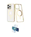 ieg™ iPhone 14 Pro Kılıf Yörünge Minimal - Siyah 3D Antistatik Cam Ekran Koruyucu