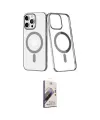ieg™ iPhone 14 Pro Kılıf Yörünge Minimal - Siyah Bilvis 3D Mat Cam Ekran Koruyucu