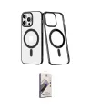 ieg™ iPhone 14 Pro Kılıf Yörünge Minimal - Siyah Bilvis 3D Mat Cam Ekran Koruyucu