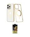 ieg™ iPhone 14 Pro Kılıf Yörünge Minimal - Siyah Buffer Cam Ekran Koruyucu