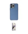 ieg™ iPhone 14 Pro Kılıf Zirve Doku Koleksiyonu - Siyah Bilvis 3D Mat Cam Ekran Koruyucu