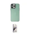 ieg™ iPhone 14 Pro Kılıf Zirve Doku Koleksiyonu - Siyah Bilvis 3D Mat Cam Ekran Koruyucu
