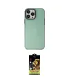 ieg™ iPhone 14 Pro Kılıf Zirve Doku Koleksiyonu - Siyah Buffer Cam Ekran Koruyucu