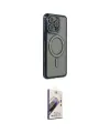 ieg™ iPhone 14 Pro Kılıf Zirve Doku Prime - Siyah Bilvis 3D Mat Cam Ekran Koruyucu